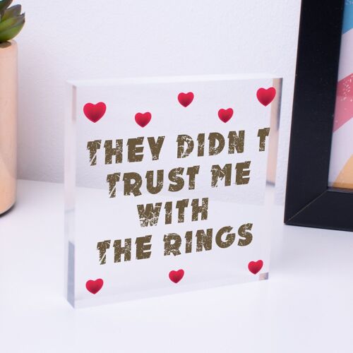 Wedding Decoration Didn't Trust Me Page Boy Reception Decor Mr & Mrs Gift - Bag Not Included