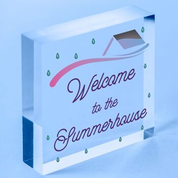 Bienvenue au Summerhouse Sign New Home Gift Friendship Gift Home Decor - Sac inclus 5