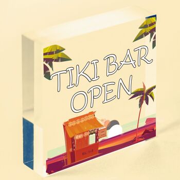 Tiki – panneau ouvert de Bar, nouveauté, panneau suspendu pour la maison, le jardin, le Bar à Cocktail, sac non inclus 2