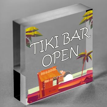 Tiki – panneau ouvert de Bar, nouveauté, panneau suspendu pour la maison, le jardin, le Bar à Cocktail, sac non inclus 5