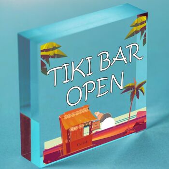Tiki – panneau ouvert de Bar, nouveauté, panneau suspendu pour la maison, le jardin, le Bar à Cocktail, sac non inclus 8