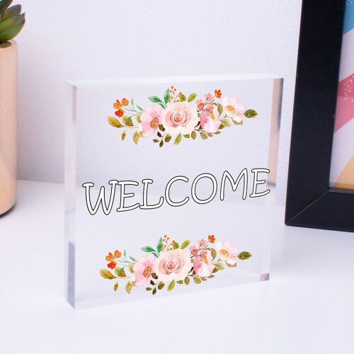 Welcome Sign Front Door Shed Garden SummerHouse Plaque Home Decor Friend Gift - Bag Not Included
