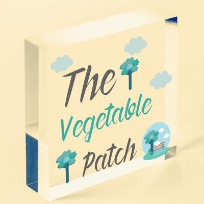 The Vegetable Patch Hanging Sign Garden Sign Summer House Plaque Shed Sign - Bag Not Included