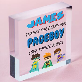 Superhero Page Boy Usher Gift Page personnalisée Boy Merci Cadeaux Garçons Enfants - Sac inclus 4