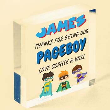 Superhero Page Boy Usher Gift Page personnalisée Boy Merci Cadeaux Garçons Enfants - Sac inclus 5