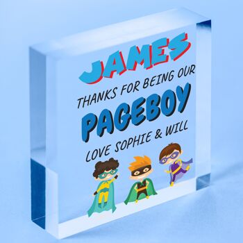 Superhero Page Boy Usher Gift Page personnalisée Boy Merci Cadeaux Garçons Enfants - Sac inclus 6