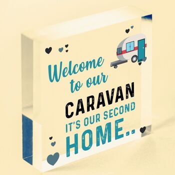 Panneau de bienvenue pour caravane, cadeaux de caravane, accessoires de caravane, Plaque de porte de décoration intérieure, sac non inclus 2