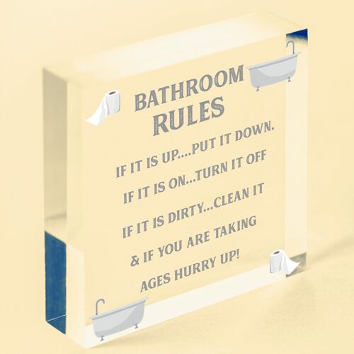 Nautical Bathroom Sign Funny Quirky Toilet Loo Door Wall Shabby Chic Plaque Gift - Bag Not Included