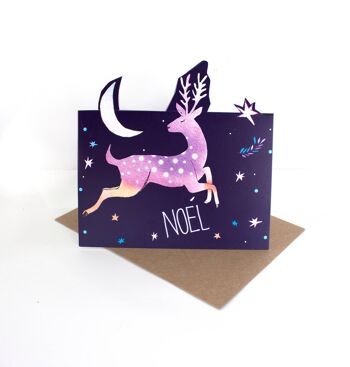 Carte Noel Pop up Renne 5