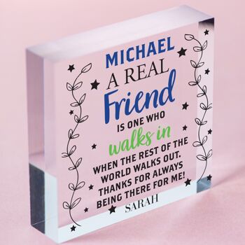 Cadeau d'amitié personnalisé pour sa meilleure amie présente en pensant à votre ami - Sac inclus 7