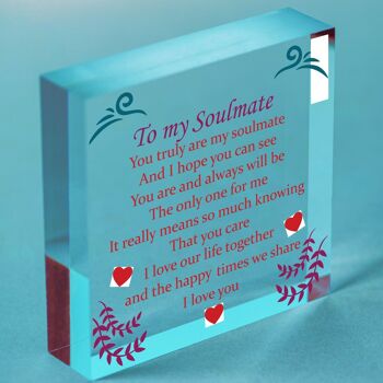 Cadeau d'âme sœur pour son anniversaire de cœur, cadeau de Saint-Valentin pour petit ami, petite amie – Sac inclus 2