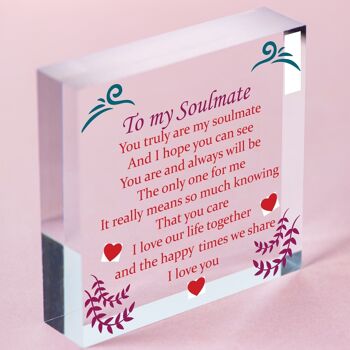 Cadeau d'âme sœur pour son anniversaire de cœur, cadeau de Saint-Valentin pour petit ami, petite amie – Sac inclus 3