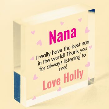 Nanny Love You To The Moon And Back Cadeaux personnalisés pour nounou maman grand-mère Nana – Sac inclus 7