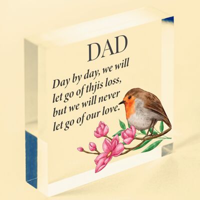 Personalised Fathers Day Remembrance Robin Memorial Dad Grandad Those We Love - Bag Not Included