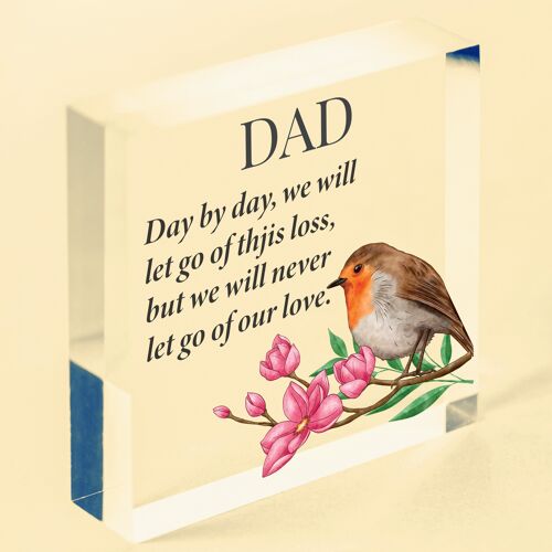 Personalised Fathers Day Remembrance Robin Memorial Dad Grandad Those We Love - Bag Included