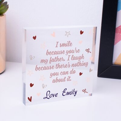 Personalised Father and Daughter Daddy and Daughter Son Fathers Day Gift for Dad - Bag Not Included