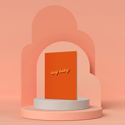 Hey Baby Card | Anniversary Card | Valentines Card