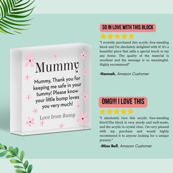 Cadeaux personnalisés Je t'aime de Bump Mum To Be Cadeaux pour ses cadeaux de grossesse - Sac inclus 2