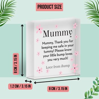 Cadeaux personnalisés Je t'aime de Bump Mum To Be Cadeaux pour ses cadeaux de grossesse - Sac inclus 4