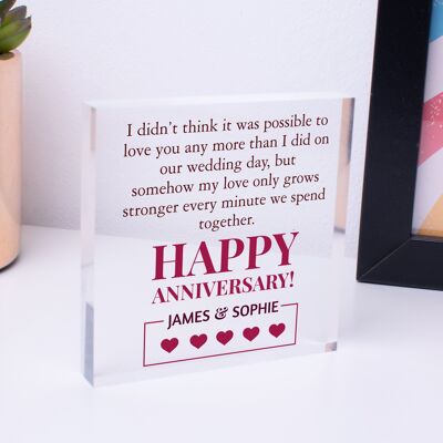 Personalised I Love You Anniversary Gifts Him Boyfriend Husband Men Girlfriend - Bag Included
