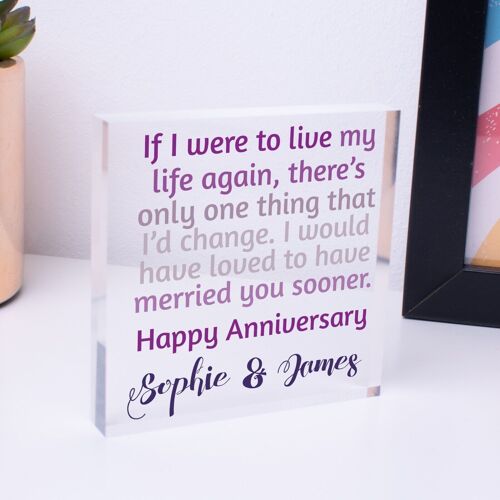 Personalised Golden Wedding Anniversary 50th Wedding Anniversary Gifts 50 Years - Bag Not Included