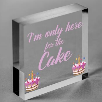 Seulement ici pour le gâteau accessoire de mariage nouveauté Plaque suspendue signe décoration cadeau-sac inclus 5