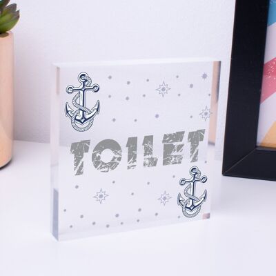 Nautical Toilet Bathroom Decor Gifts Home Decor Hanging Sign Decorations - Bag Not Included