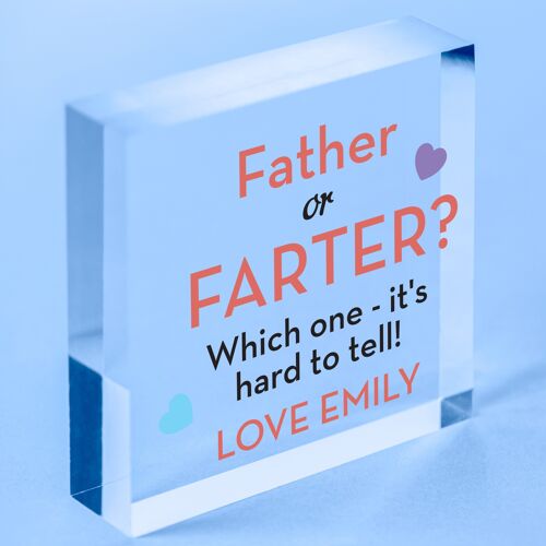 Personalised Funny Christmas Gifts From Son Daughter Fart Gifts For Dad Father - Bag Included