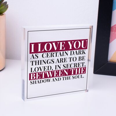 Personalisierte „I Love You“-Geschenke für Freundin, Freund, Ehefrau, Ehemann, Paare – Tasche nicht im Lieferumfang enthalten