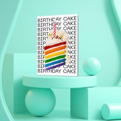 Birthday Cake Card | Bold Birthday Card | Funny Birthday Card