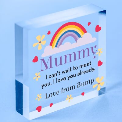 Personalised Mum To Be Gifts From Baby Bump Rainbow Baby Gifts for Mummy To Be - Bag Not Included