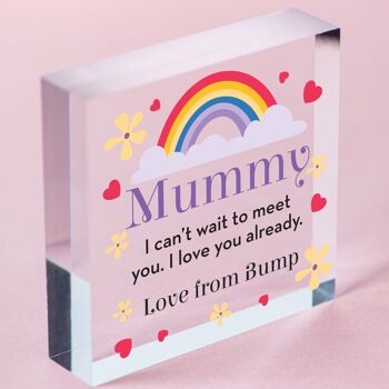 Cadeaux personnalisés pour future maman de Baby Bump Rainbow Cadeaux pour bébé pour future maman - Sac inclus 6