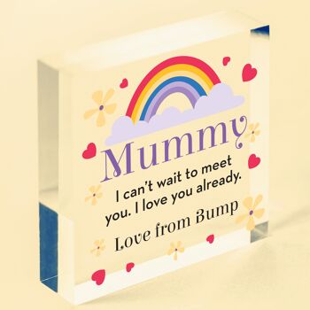 Cadeaux personnalisés pour future maman de Baby Bump Rainbow Cadeaux pour bébé pour future maman - Sac inclus 7