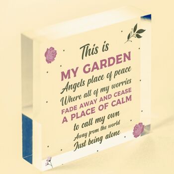 My Garden Nouveauté Cœur SummerHouse Panneau d'amitié Abri de jardin Cadeau pour femme – Sac inclus 4