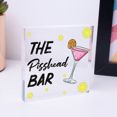 Funny Man Cave BAR Sign Gin Beer Vodka Plaque Garden Shed Pub Sign Ami Cadeau – Sac inclus