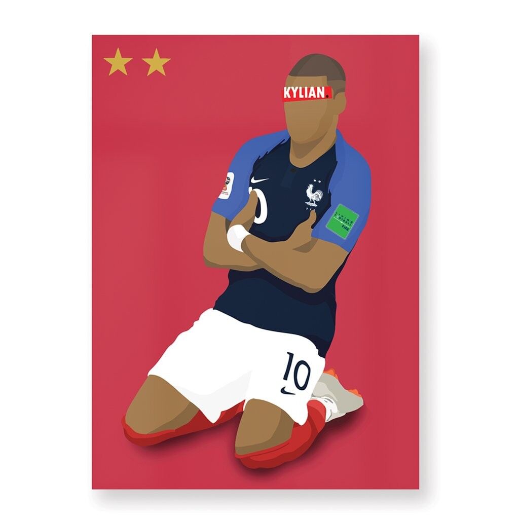 Poster Kylian Mbappé - 30X40 cm