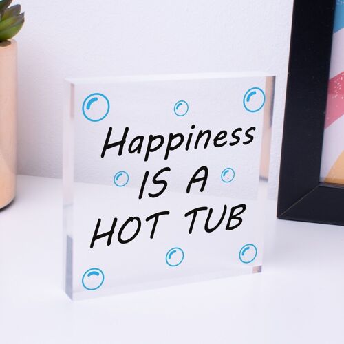 Funny Hot Tub Sign Hanging Plaque Hot Tub Decor Garden Sign Shed Wall Plaque - Bag Included