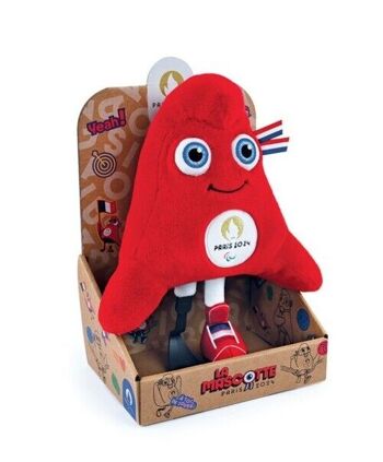 Peluche Mascotte Officielle Jeux Paralympiques Paris 2024 - 30 cm - Boite Display 1