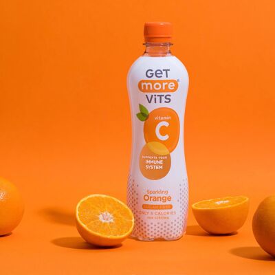 Packung mit 12 Orangen-Vitamin-C-Getränken 1L