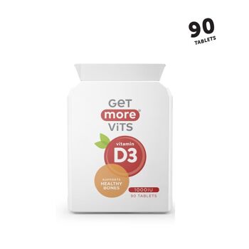 Suppléments de vitamine D3 90 comprimés quotidiens 2