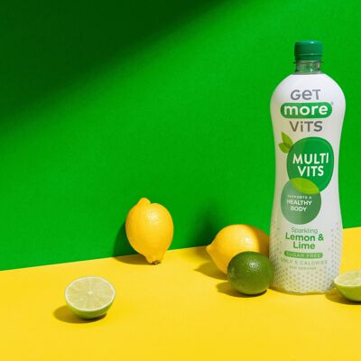 Confezione da 12 Bevande Multivits Limone e Lime da 1 L