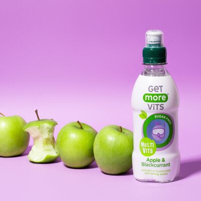 Confezione da 12 Multivits Drink per bambini alla mela e ribes nero da 330 ml