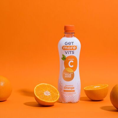 Packung mit 12 Orangen-Vitamin-C-Getränken 500 ml