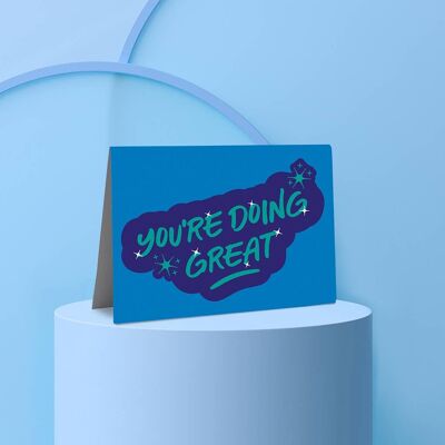 You're Doing Great Card | Thinking of You Card | Love Card | Birthday Card