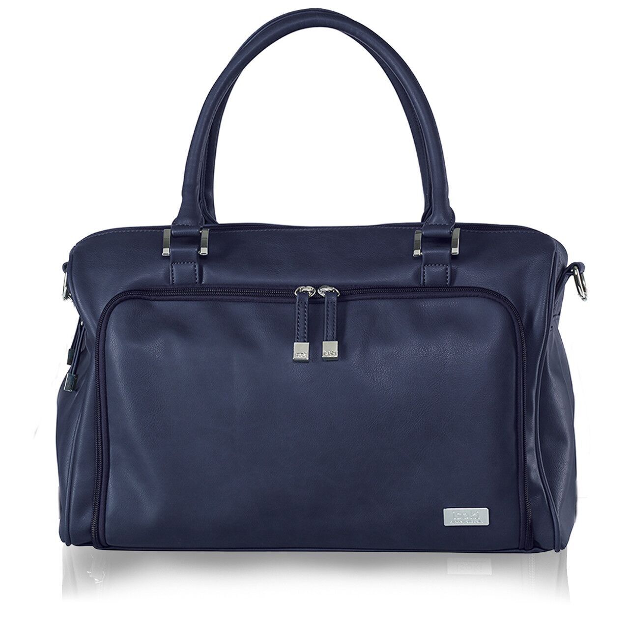 Isoki double zip satchel baby change bag - Navy