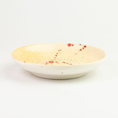 Ceramic plate for grating vegetables, nuts, fruit / ART