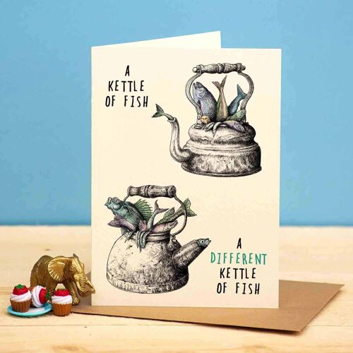 Kettle Of Fish Card - Everyday Card - Funny Card