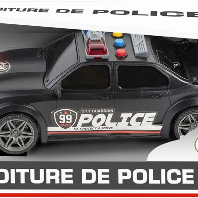 Police Vehicle 1/16th Friction Sound and Light - Model chosen randomly