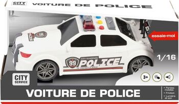 Véhicule De Police 1/16ème Friction Son et Lumière - Modèle choisi aléatoirement 2