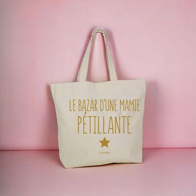 Bazaar shopping bag for a sparkling granny - grandma gift - Grandmother's Day